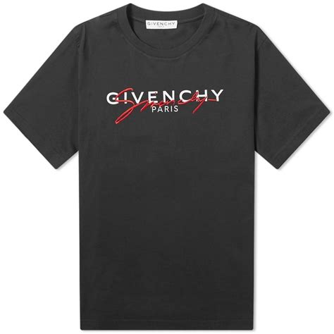 givenchy strapped logo tee|Givenchy shirt prices.